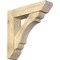 Ekena Millwork Olympic Slat Rough Sawn Bracket w/ Offset Brace, Douglas Fir, 8"W x 34"D x 34"H BKT0806X34X34OLY06RDF - alternate 1
